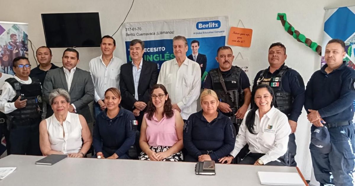 Policía turística de Cuernavaca se capacita en inglés con apoyo de Berlitz