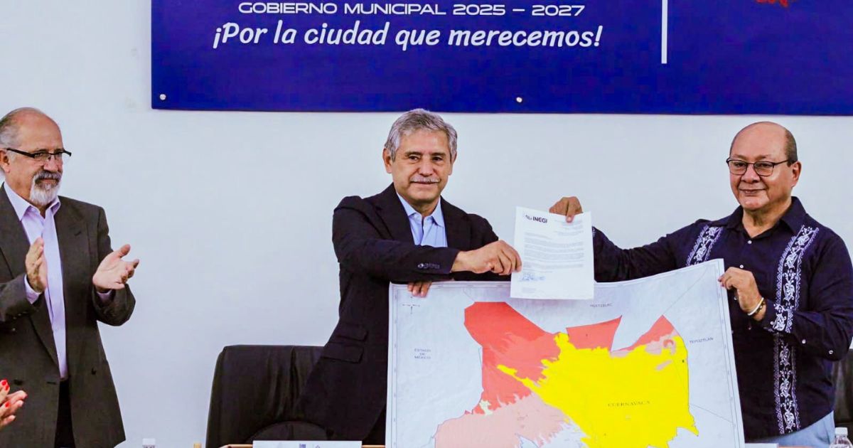 Reconoce INEGI a Cuernavaca por cumplimiento y transparencia en el Censo de Gobiernos Municipales