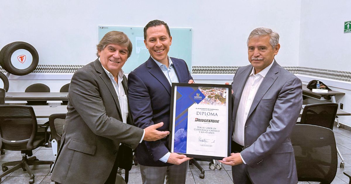 Reconocen a Bridgestone por 45 años de impulso económico y generación de empleo en Cuernavaca