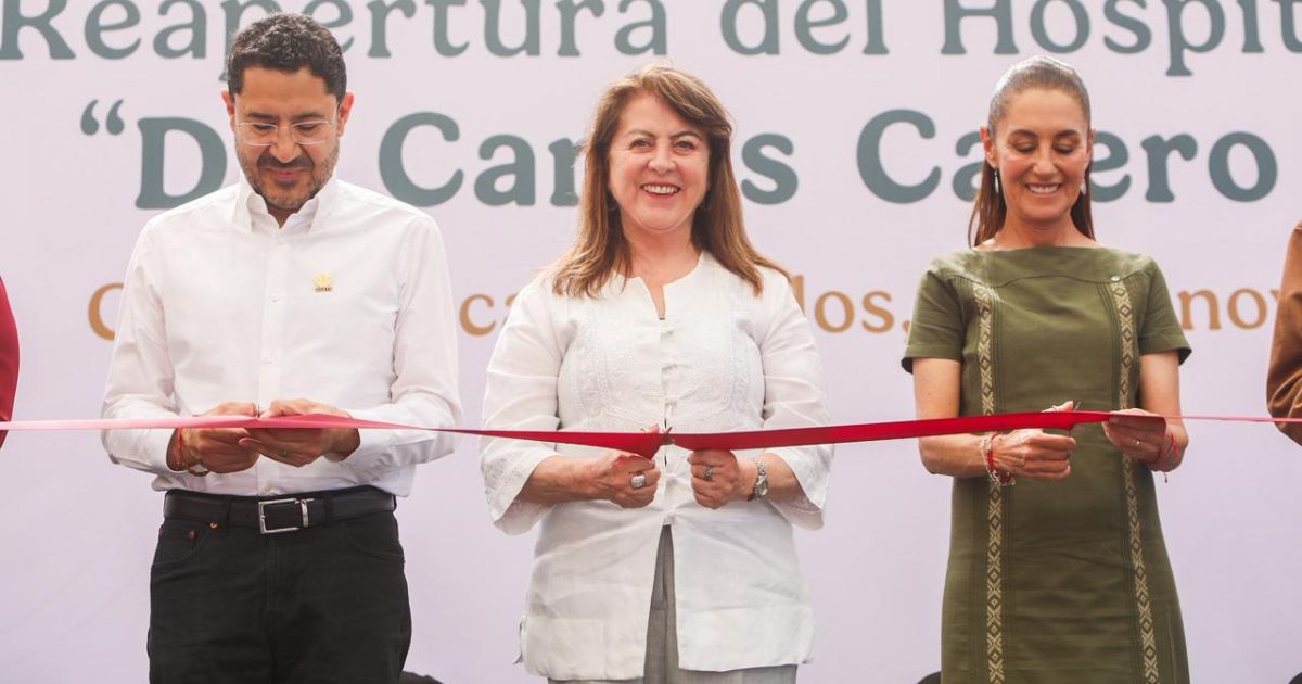 Reabren gobernadora Margarita González Saravia y presidenta Claudia Sheinbaum Pardo el Hospital General del ISSSTE “Dr. Carlos Calero Elorduy” en Cuernavaca