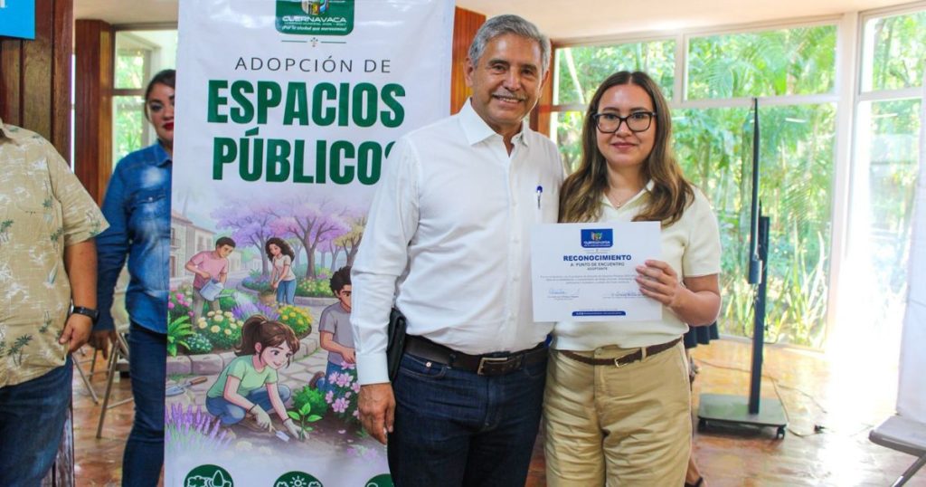 Empresas y ciudadanos adoptan parques y áreas públicas en Cuernavaca