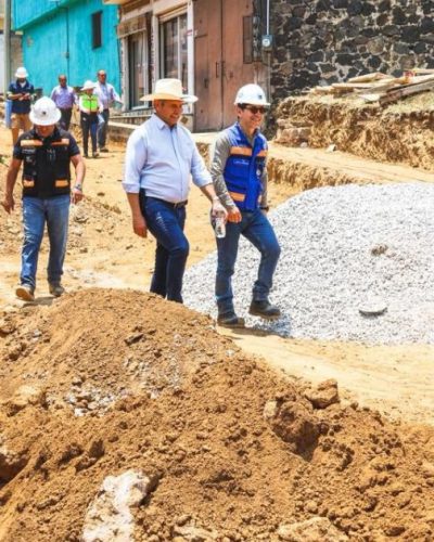 Supervisan arranque de obras hidráulicas y viales en distintos puntos de Cuernavaca