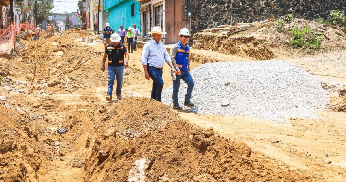 Supervisan arranque de obras hidráulicas y viales en distintos puntos de Cuernavaca